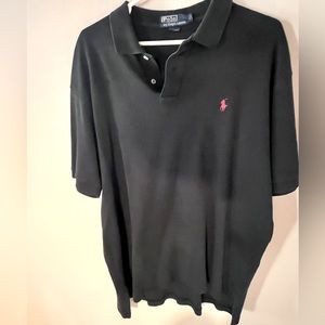 Polo by Ralph Lauren Black Sz L Red Pony